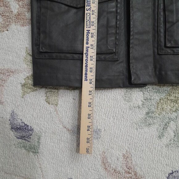 Jack Spade Military Style Field Jacket Mens Medium Waxed Cotton Herringbone - Picture 16 of 16